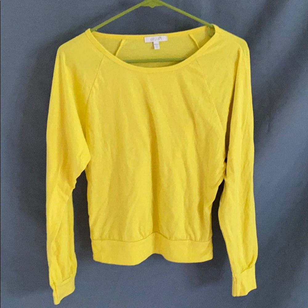 Yellow Delia long sleeve tee